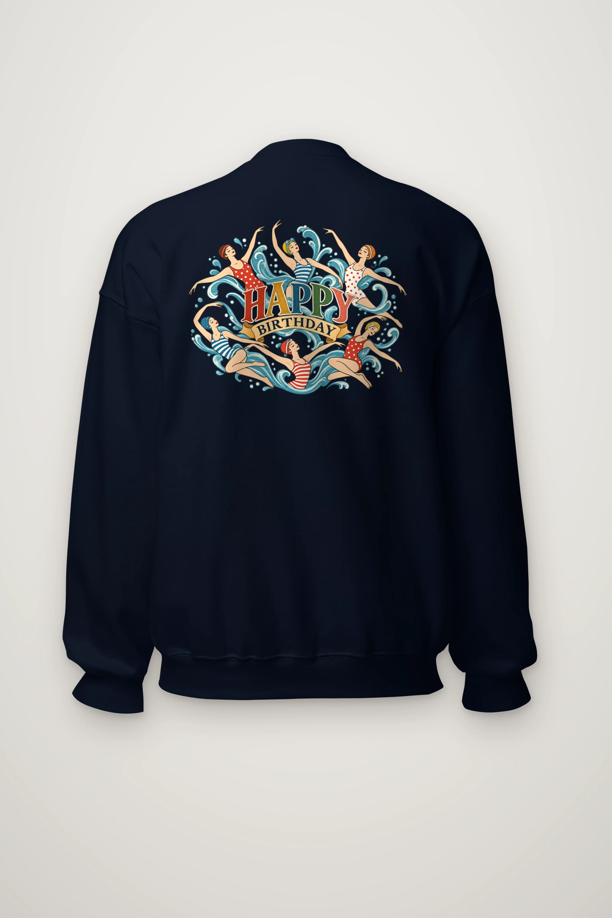 "Birthday Swimmers" Heavy Blend Unisex Crewneck Sweatshirt