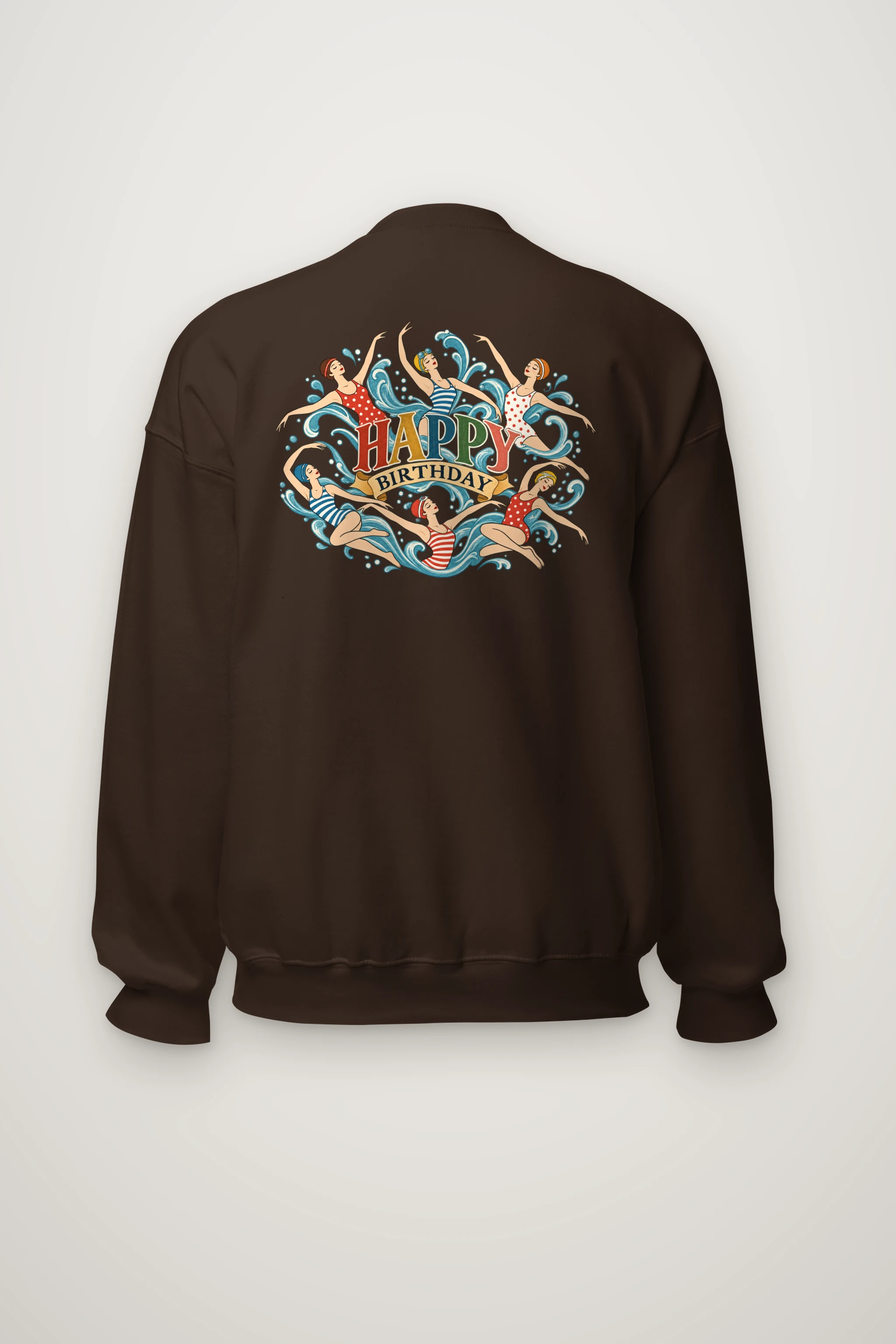 "Birthday Swimmers" Heavy Blend Unisex Crewneck Sweatshirt