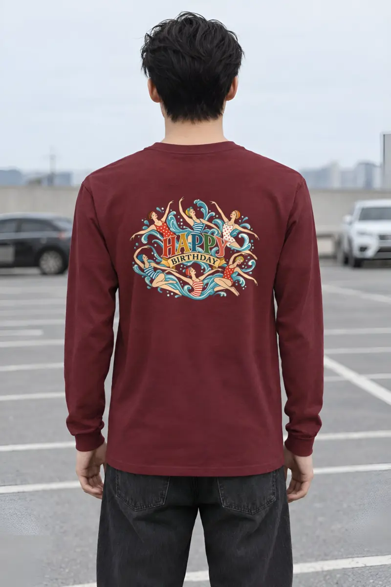 "Birthday Swimmers" Unisex Longsleeve T-shirt