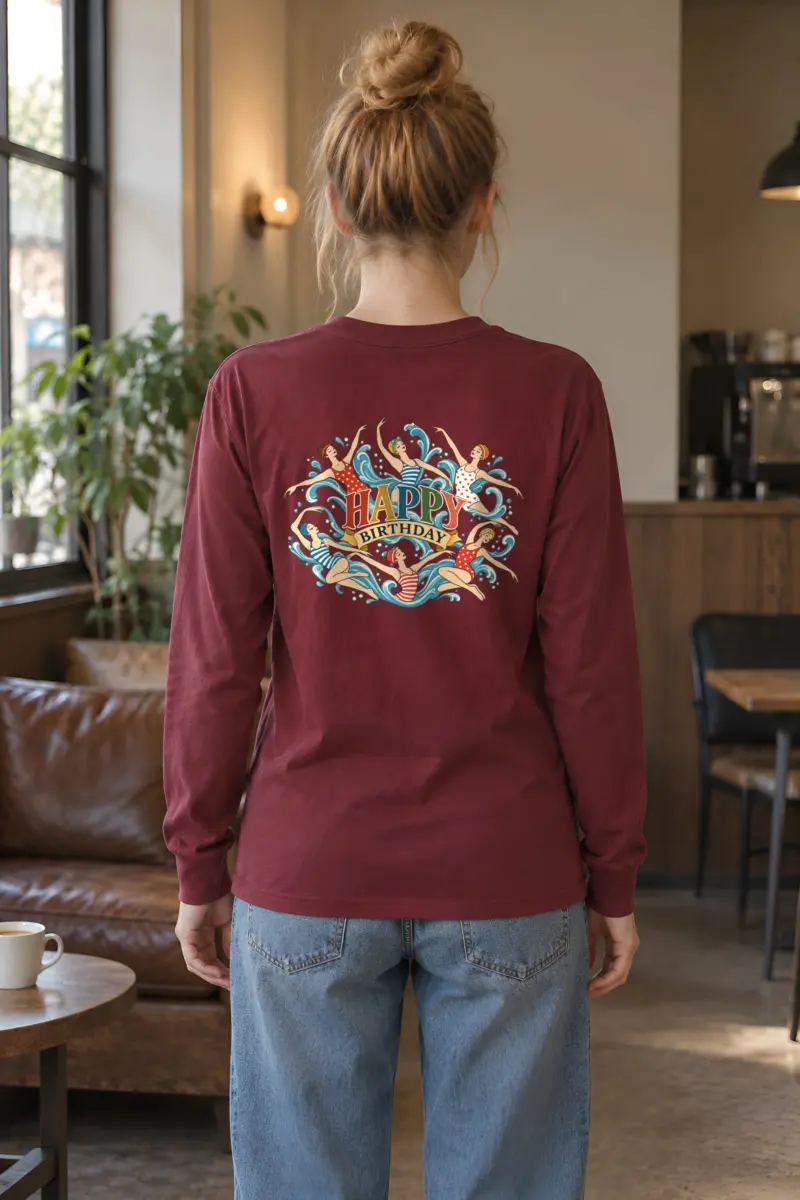 "Birthday Swimmers" Unisex Longsleeve T-shirt