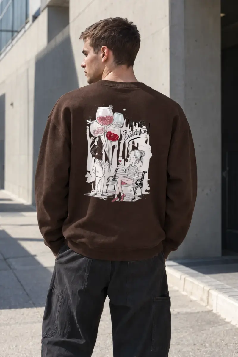 “Birthday Toast” Heavy Blend Unisex Crewneck Sweatshirt | Gildan 18000
