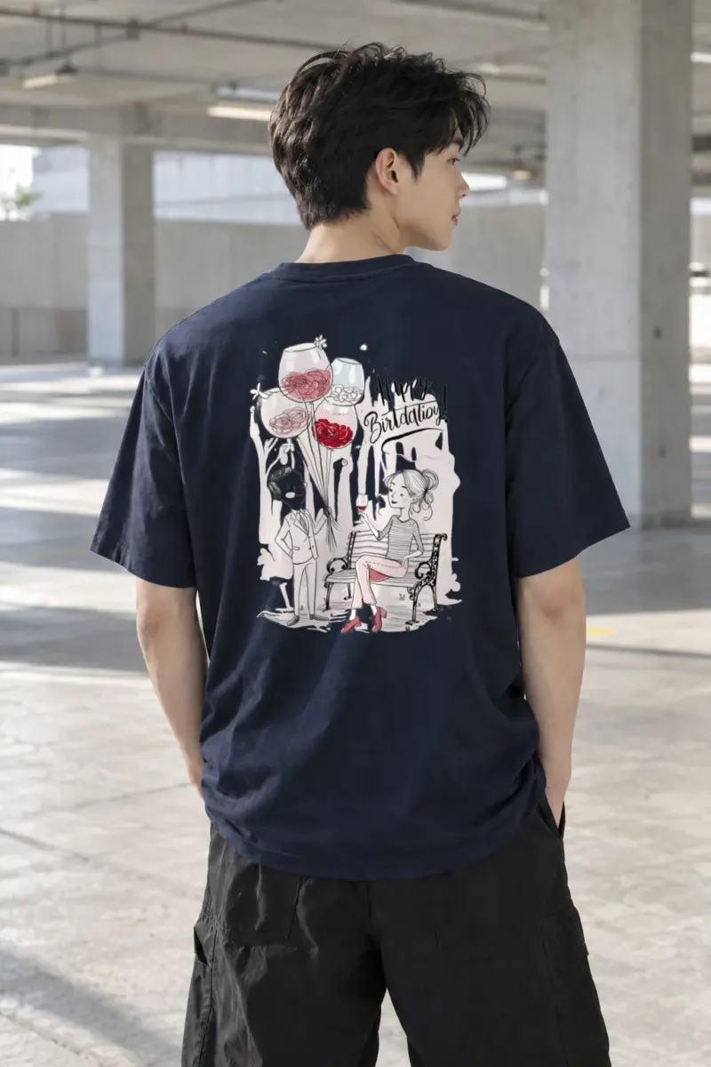 “Birthday Toast” Heavyweight Unisex Crewneck T-shirt | Gildan 5000