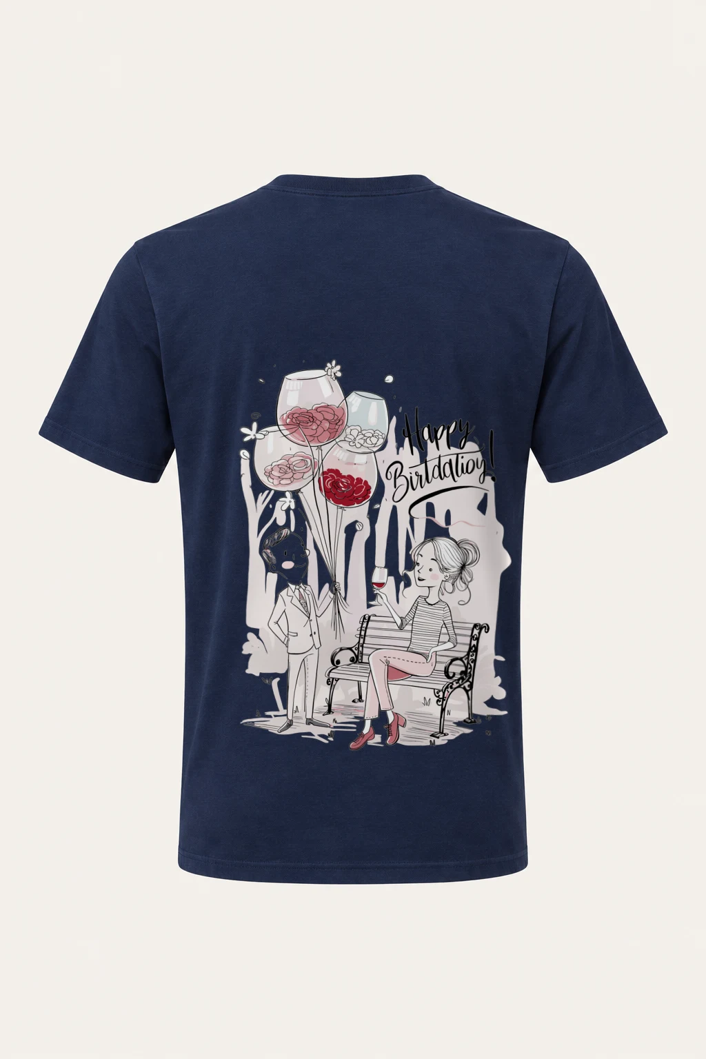 "Birthday Toast" Heavyweight Unisex Crewneck T-shirt | Gildan 5000
