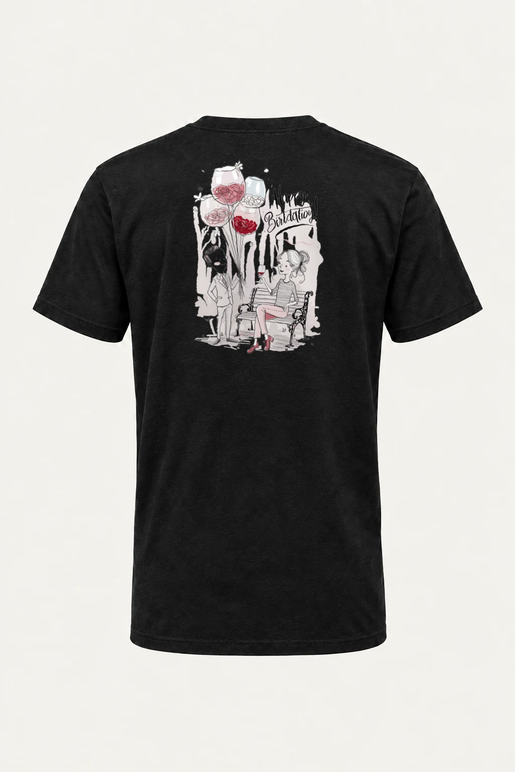 "Birthday Toast" Heavyweight Unisex Crewneck T-shirt | Gildan 5000