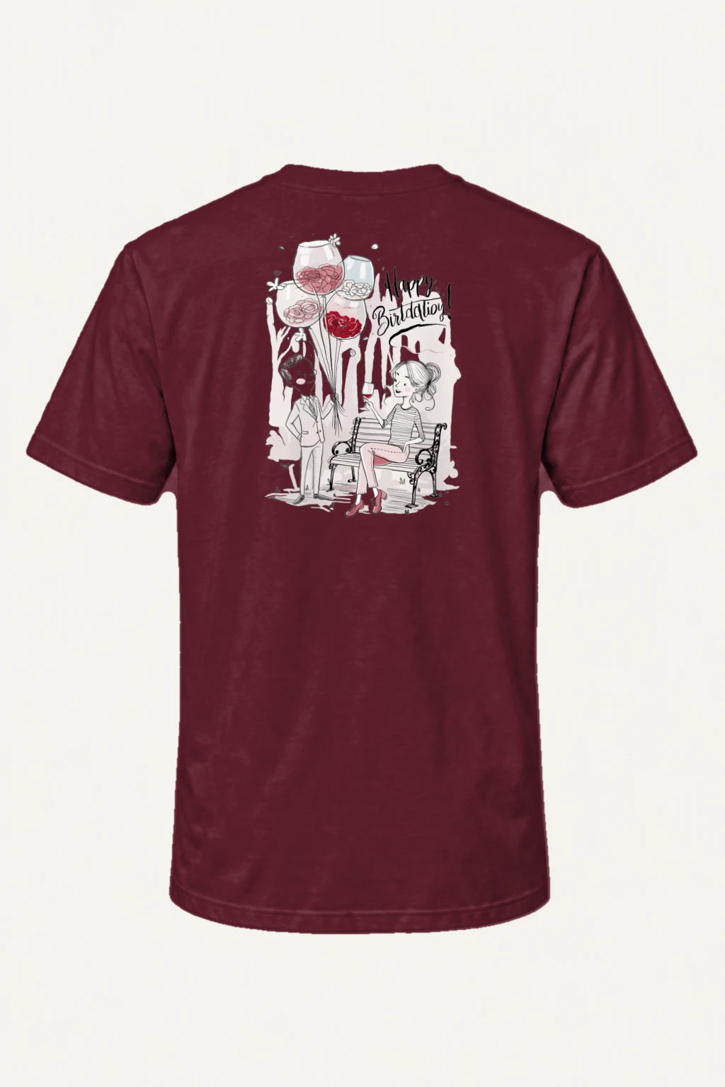 "Birthday Toast" Heavyweight Unisex Crewneck T-shirt | Gildan 5000