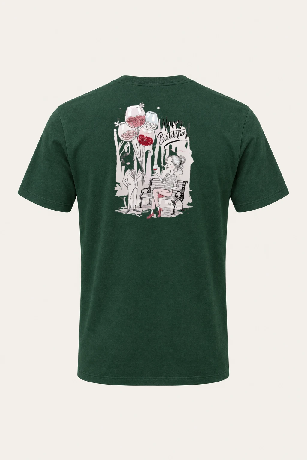 "Birthday Toast" Heavyweight Unisex Crewneck T-shirt | Gildan 5000
