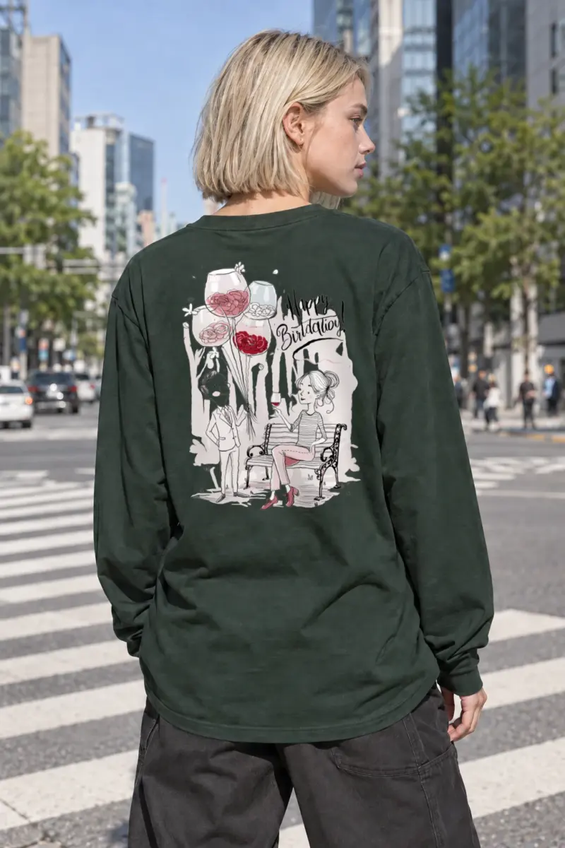 “Birthday Toast” Unisex Longsleeve T-shirt | Gildan 2400