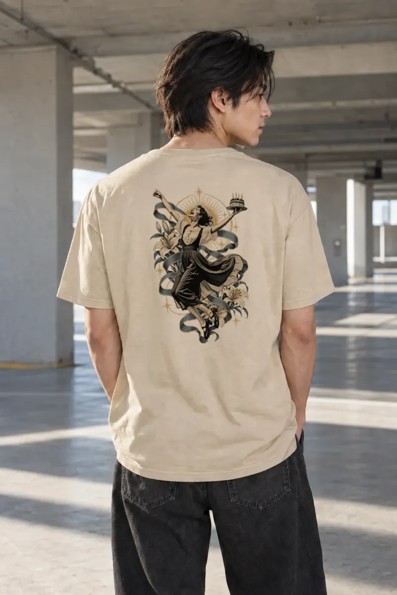 "Birthday Waltz" Heavyweight Unisex Crewneck T-shirt | Gildan 5000