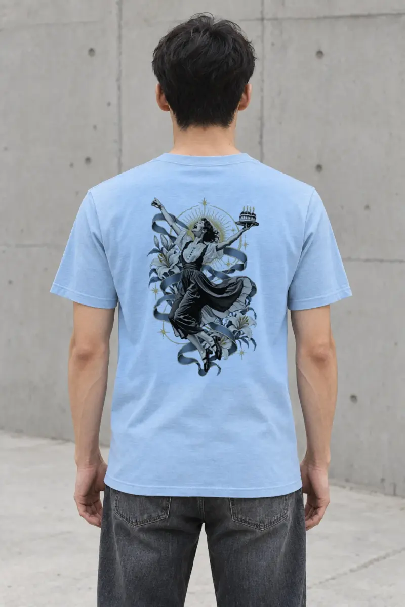 "Birthday Waltz" Heavyweight Unisex Crewneck T-shirt | Gildan 5000