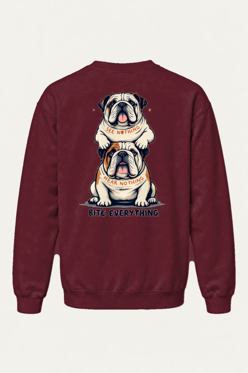 "Bite Everything" Heavy Blend Unisex Crewneck Sweatshirt | Gildan 18000