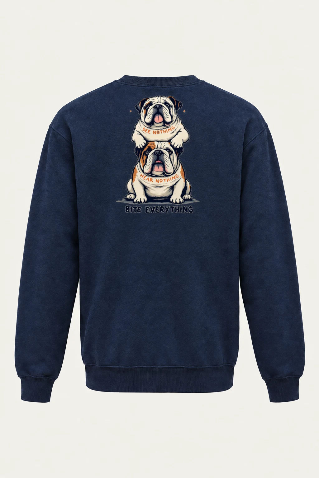 "Bite Everything" Heavy Blend Unisex Crewneck Sweatshirt | Gildan 18000