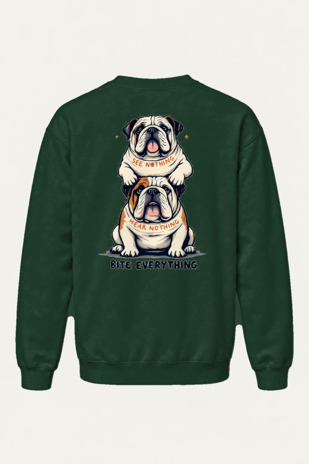 "Bite Everything" Heavy Blend Unisex Crewneck Sweatshirt | Gildan 18000
