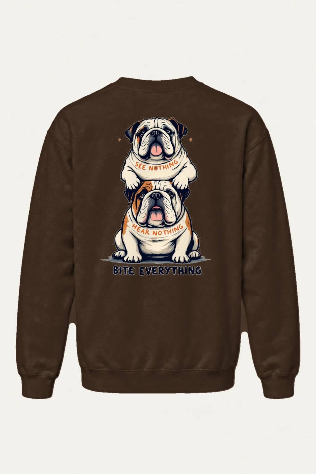 "Bite Everything" Heavy Blend Unisex Crewneck Sweatshirt | Gildan 18000