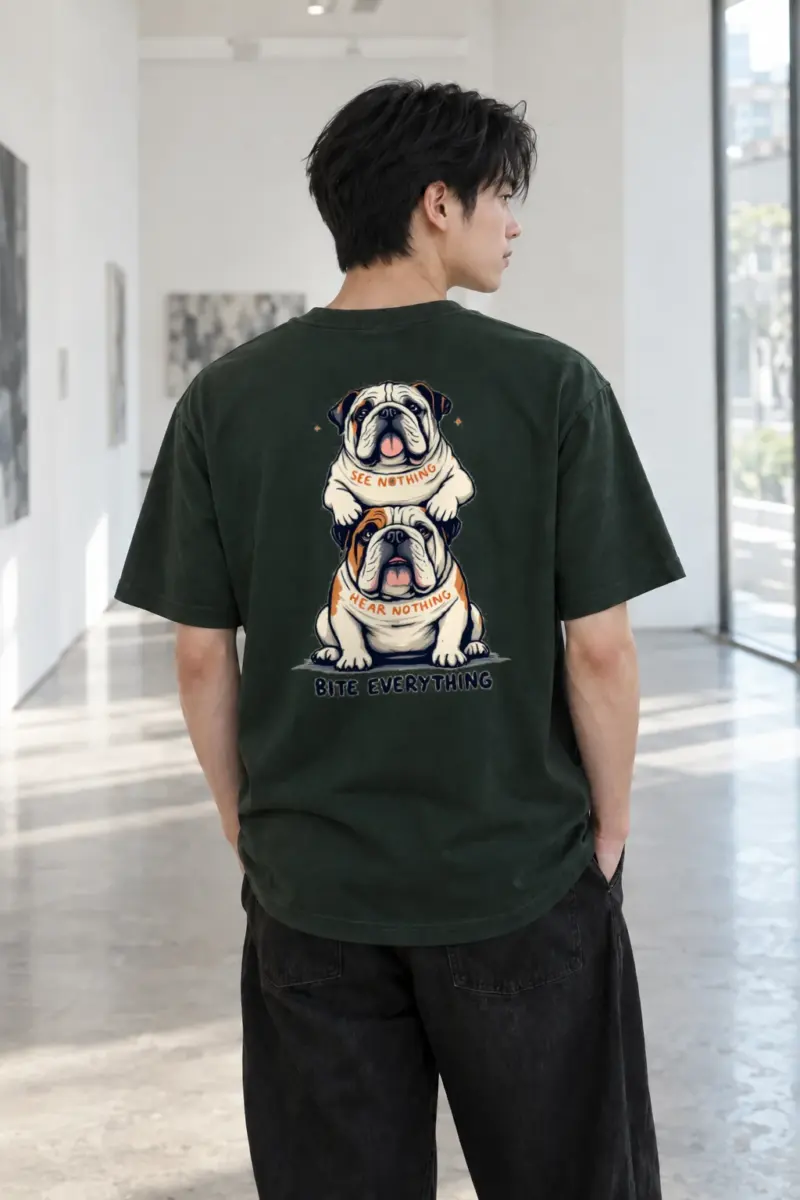 “Bite Everything” Heavyweight Unisex Crewneck T-shirt | Gildan 5000