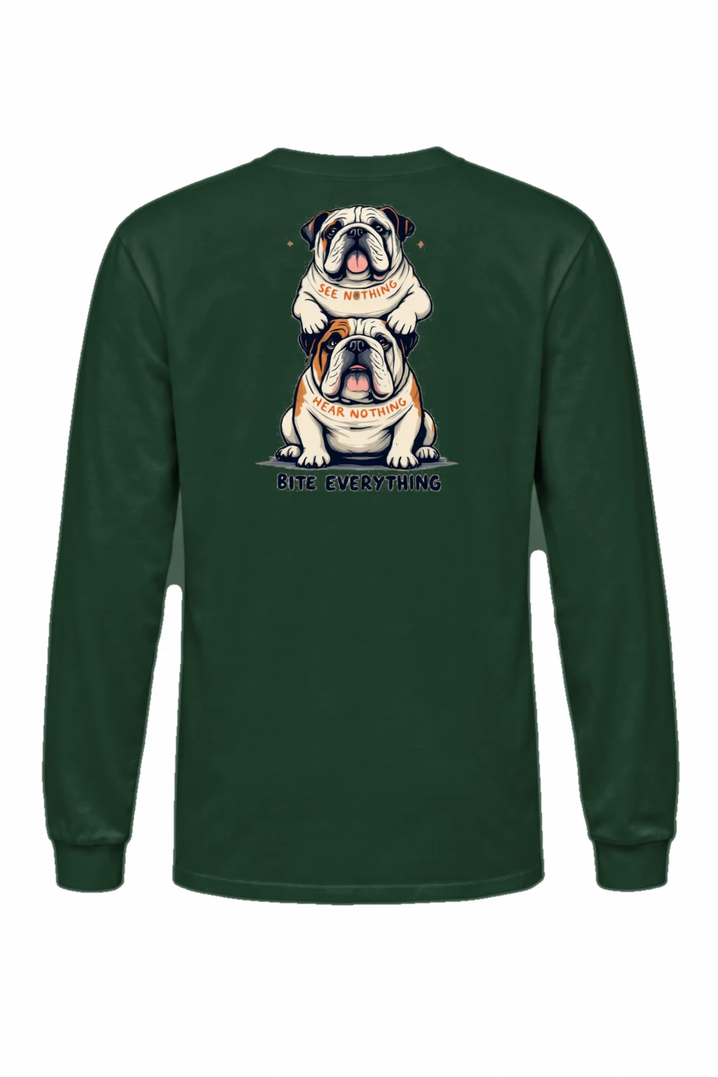 "Bite Everything" Unisex Longsleeve T-shirt | Gildan 2400