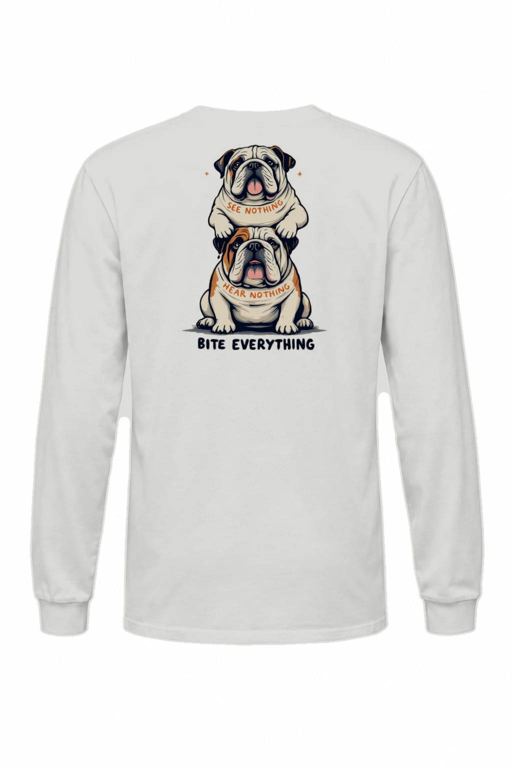 "Bite Everything" Unisex Longsleeve T-shirt | Gildan 2400
