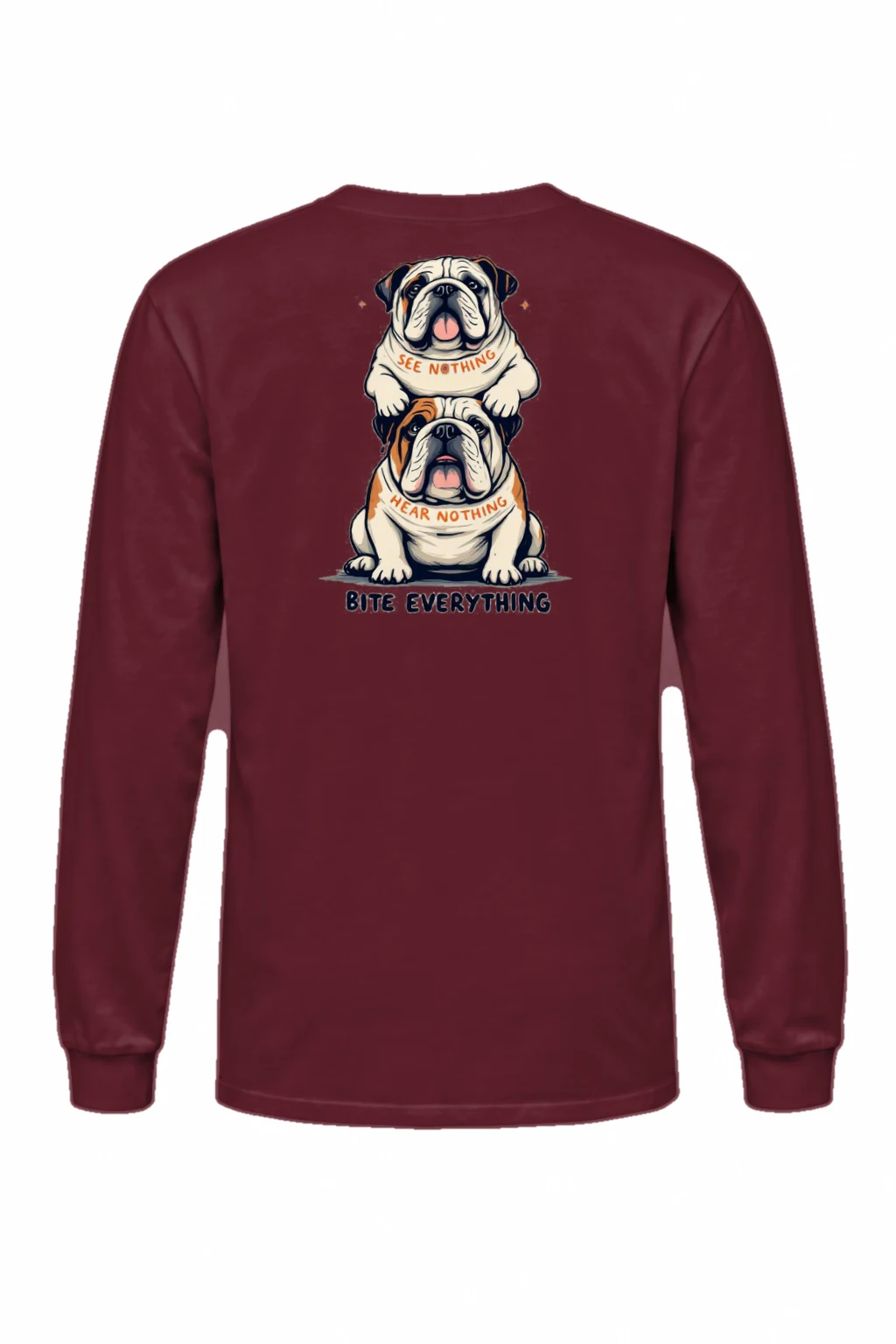 "Bite Everything" Unisex Longsleeve T-shirt | Gildan 2400