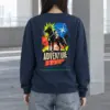 "Black Dog With Rabbit" Heavy Blend Unisex Crewneck Sweatshirt | Gildan 18000