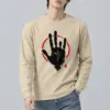 "Black Hand Circle" Unisex Longsleeve T-shirt