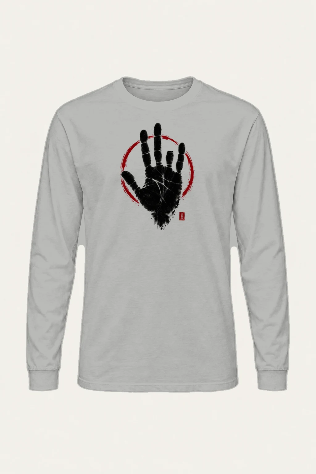 "Black Hand Circle" Unisex Longsleeve T-shirt | Gildan 2400