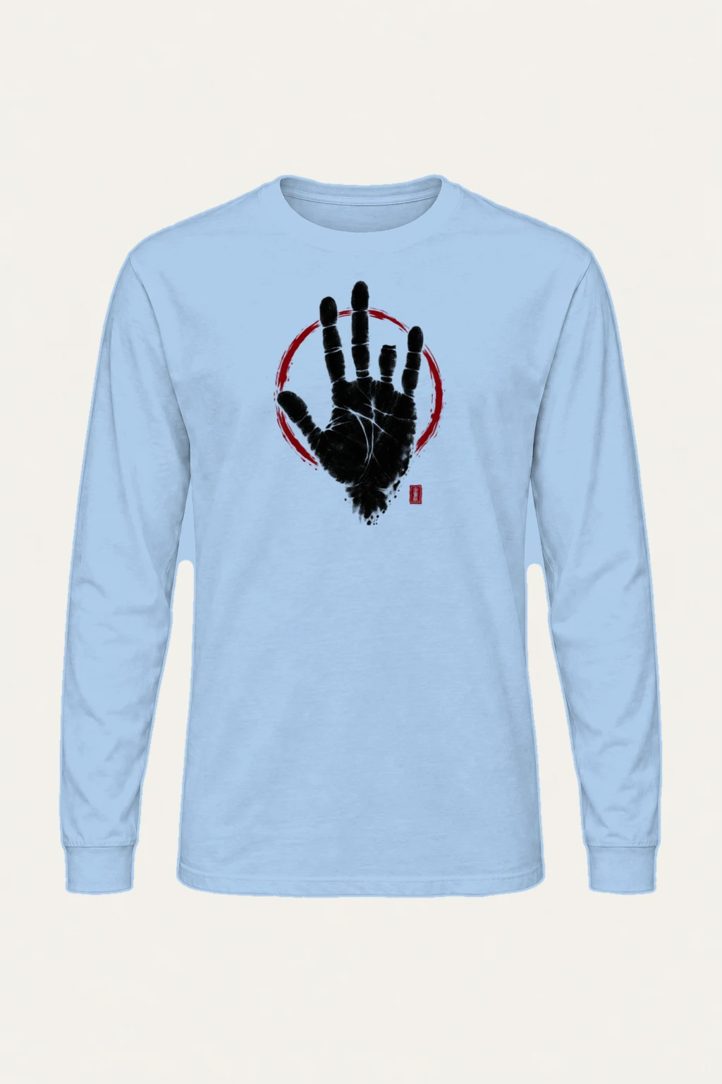 "Black Hand Circle" Unisex Longsleeve T-shirt | Gildan 2400