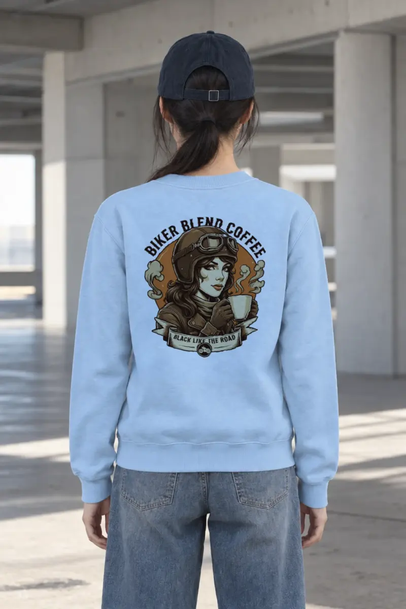 "Black Like The Road" Heavy Blend Unisex Crewneck Sweatshirt