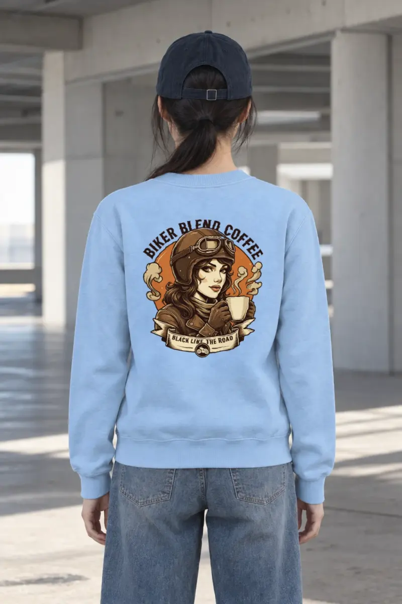 "Black Like The Road" Heavy Blend Unisex Crewneck Sweatshirt