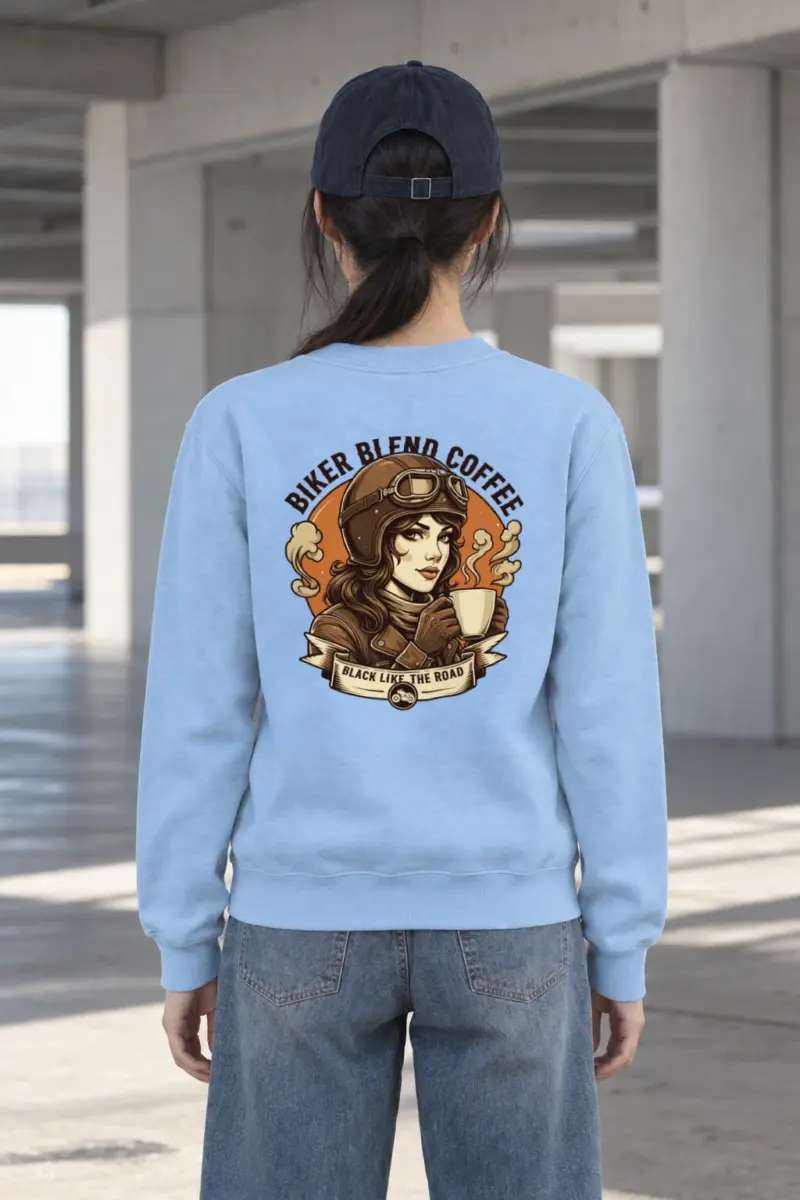"Black Like The Road" Heavy Blend Unisex Crewneck Sweatshirt