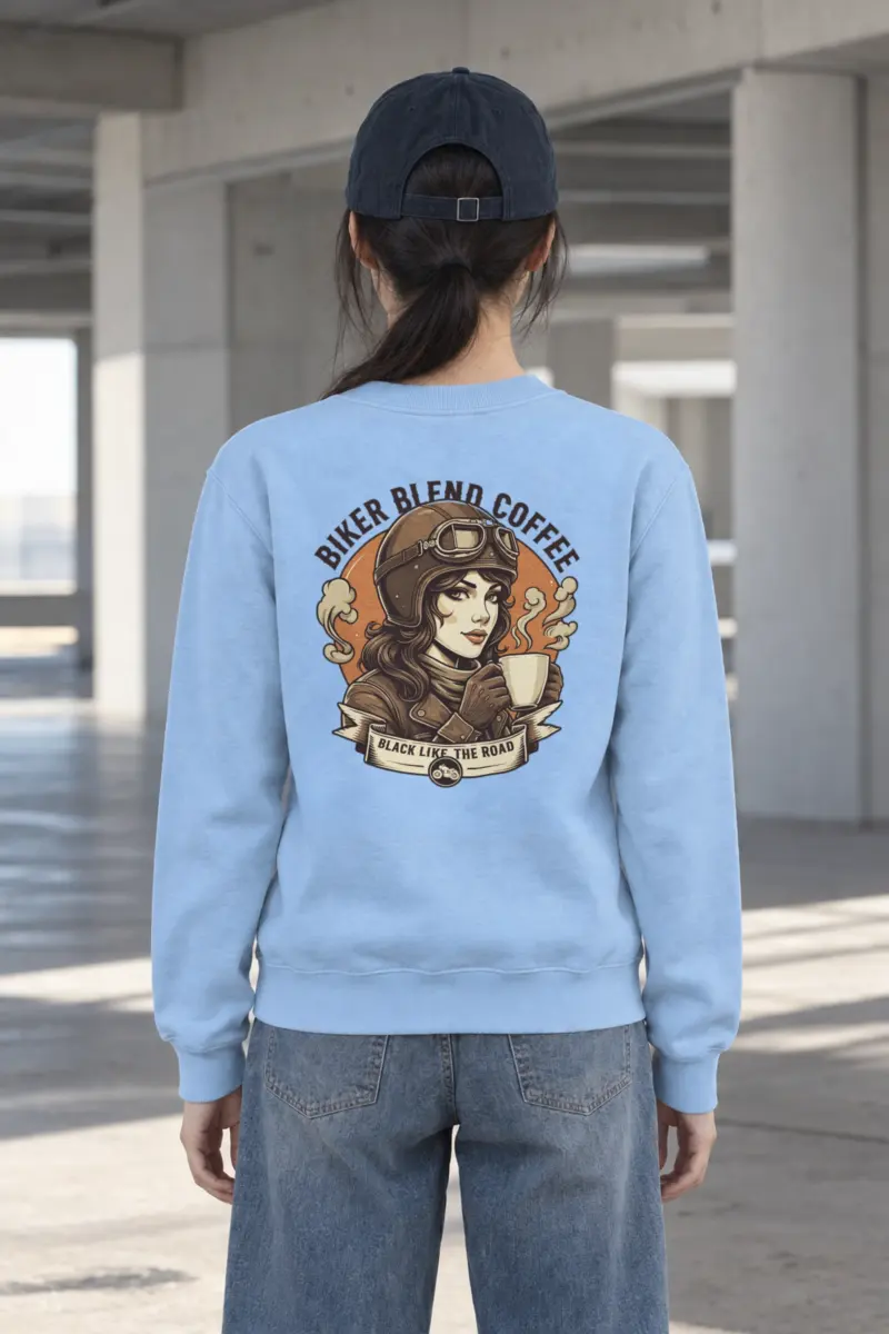 "Black Like The Road" Heavy Blend Unisex Crewneck Sweatshirt