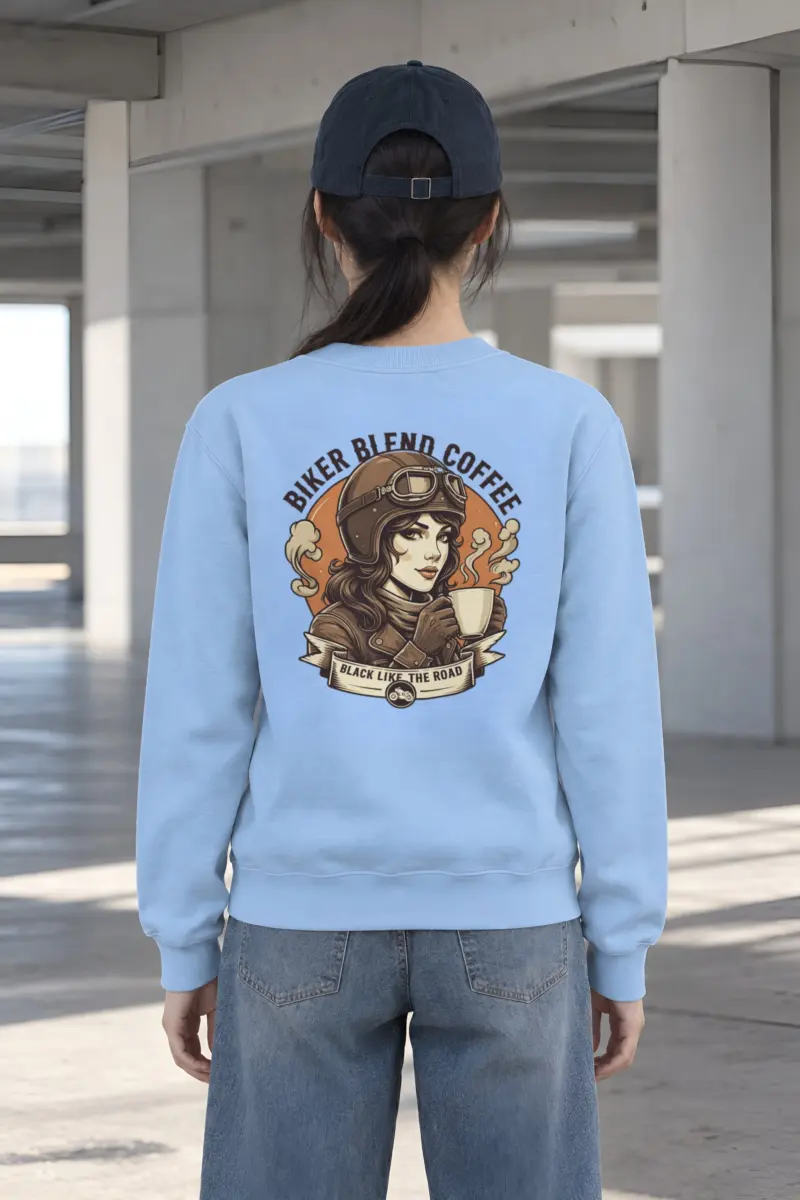 "Black Like The Road" Heavy Blend Unisex Crewneck Sweatshirt