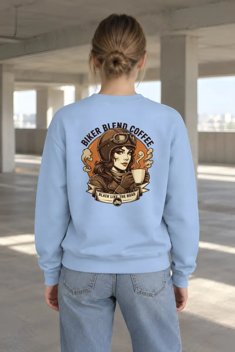"Black Like The Road" Heavy Blend Unisex Crewneck Sweatshirt