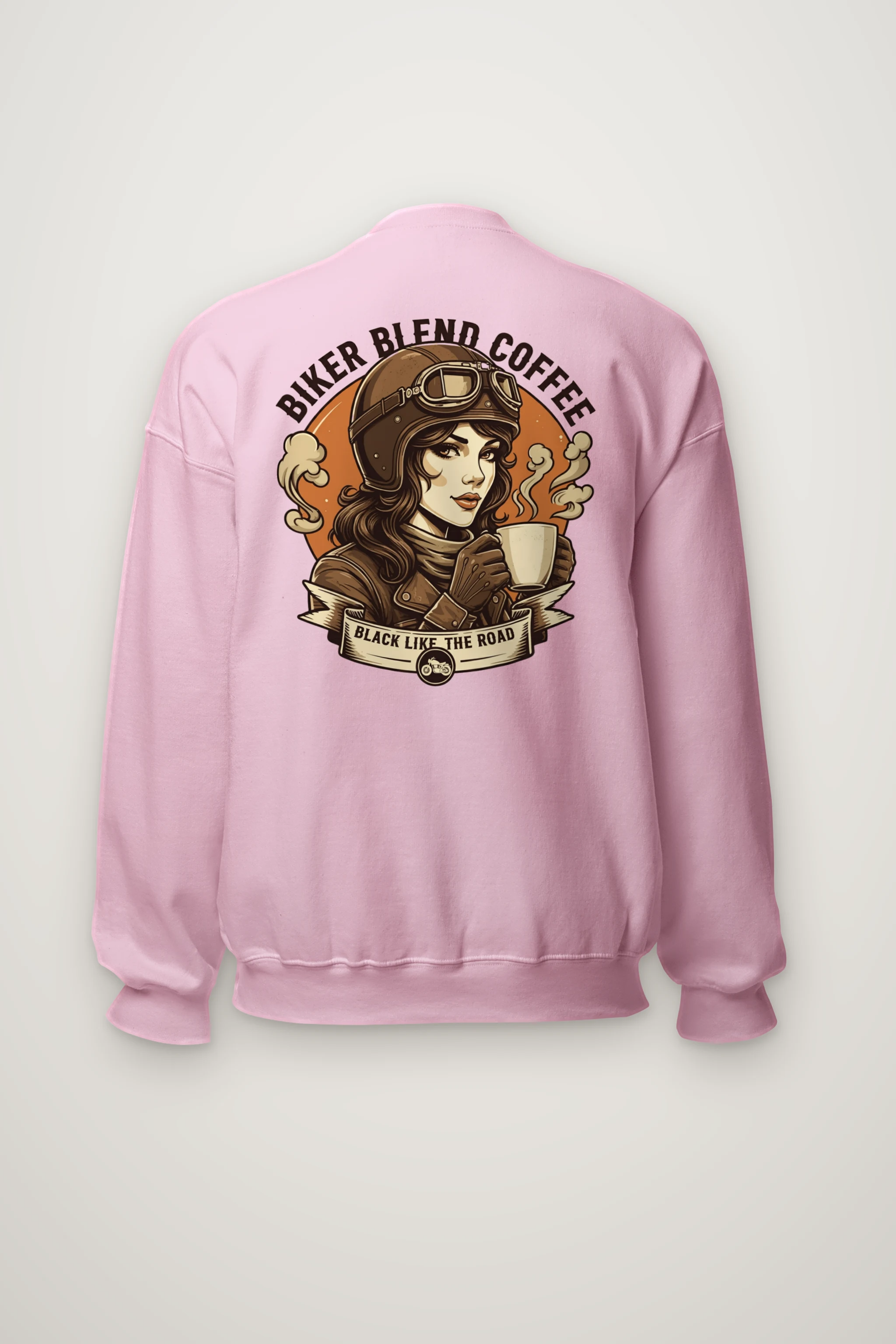 "Black Like The Road" Heavy Blend Unisex Crewneck Sweatshirt