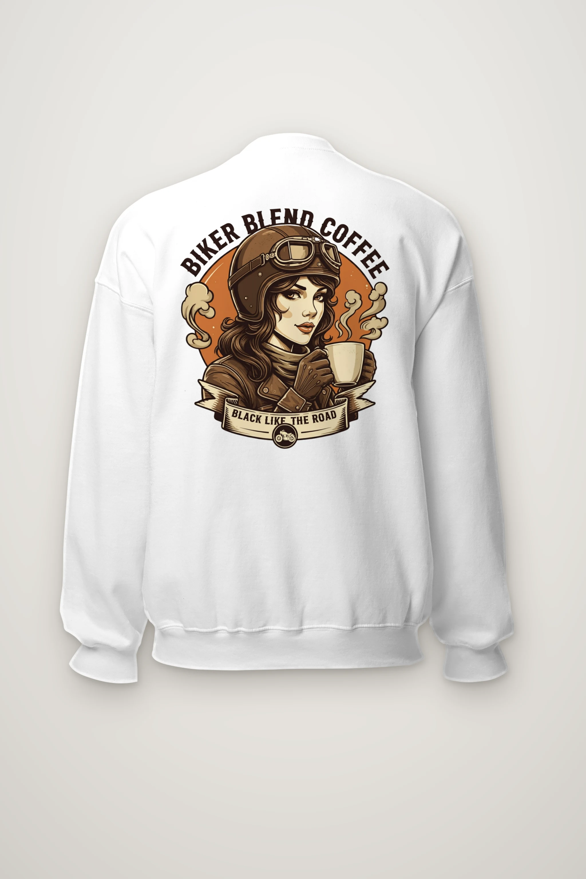 "Black Like The Road" Heavy Blend Unisex Crewneck Sweatshirt