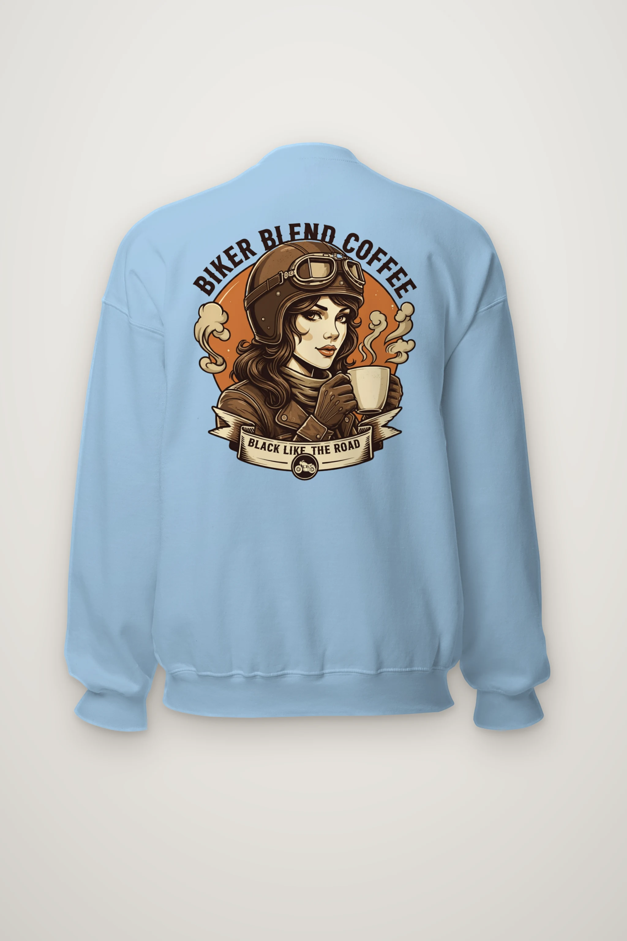 "Black Like The Road" Heavy Blend Unisex Crewneck Sweatshirt