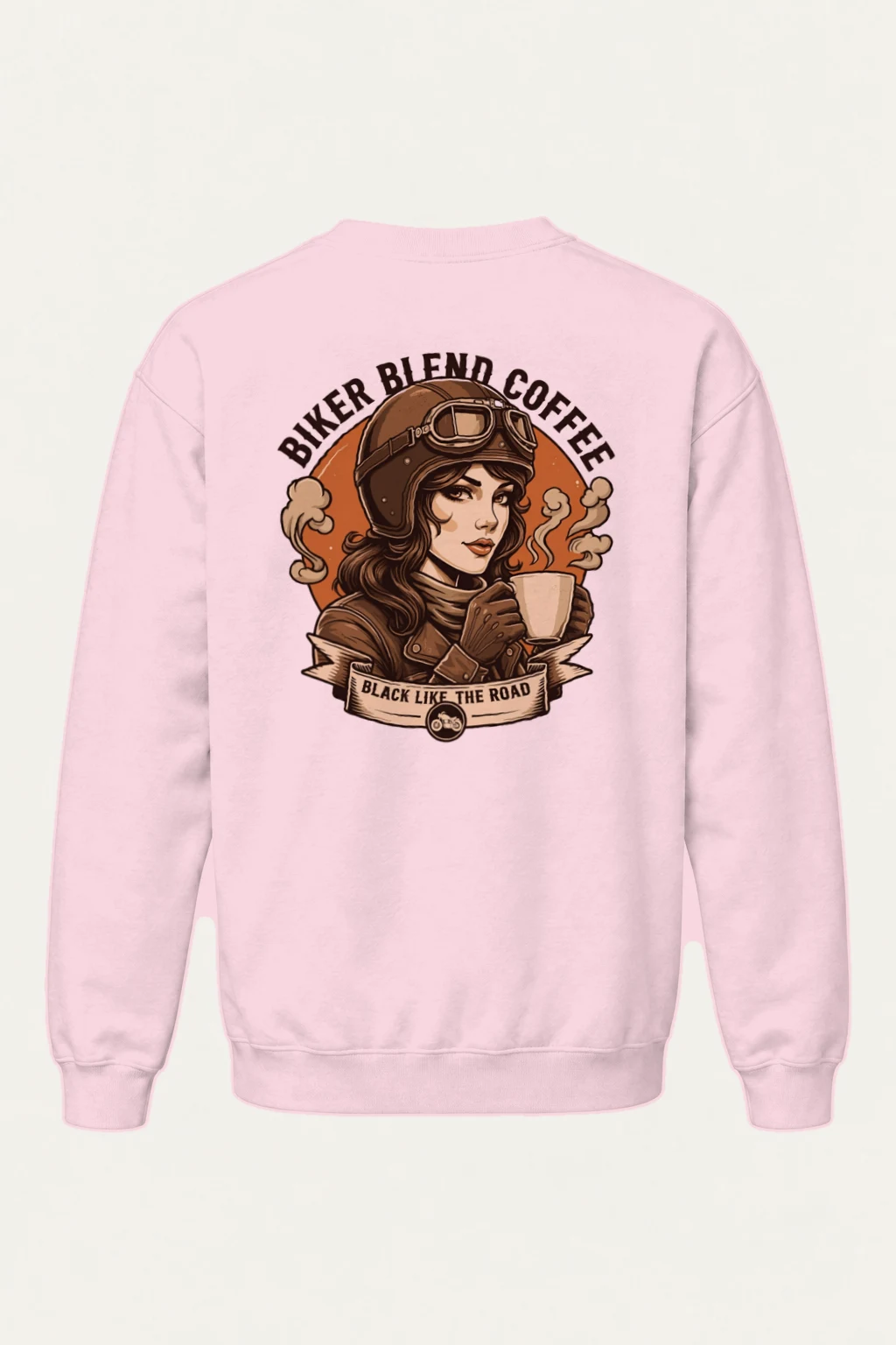 "Black Like The Road" Heavy Blend Unisex Crewneck Sweatshirt | Gildan 18000