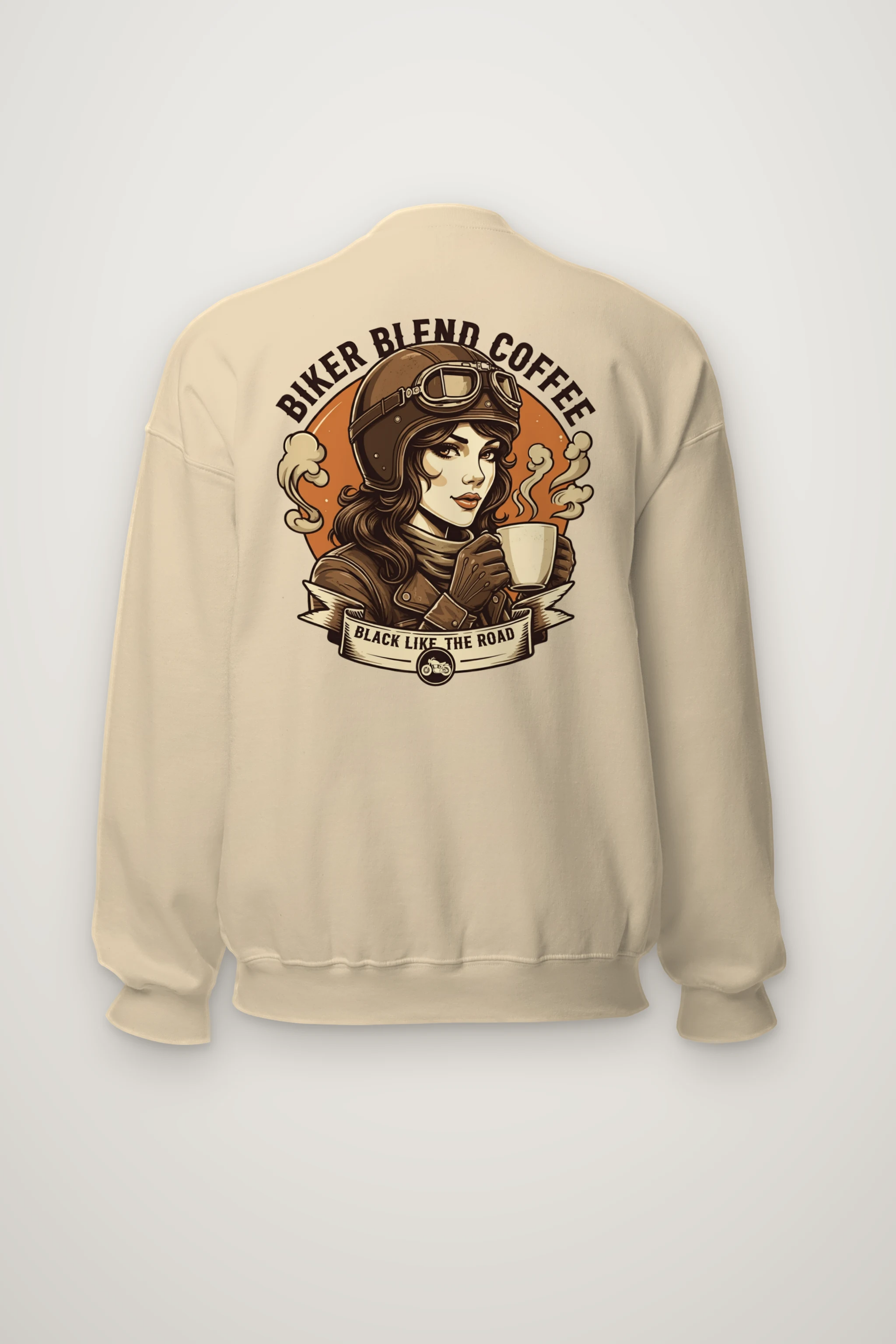 "Black Like The Road" Heavy Blend Unisex Crewneck Sweatshirt