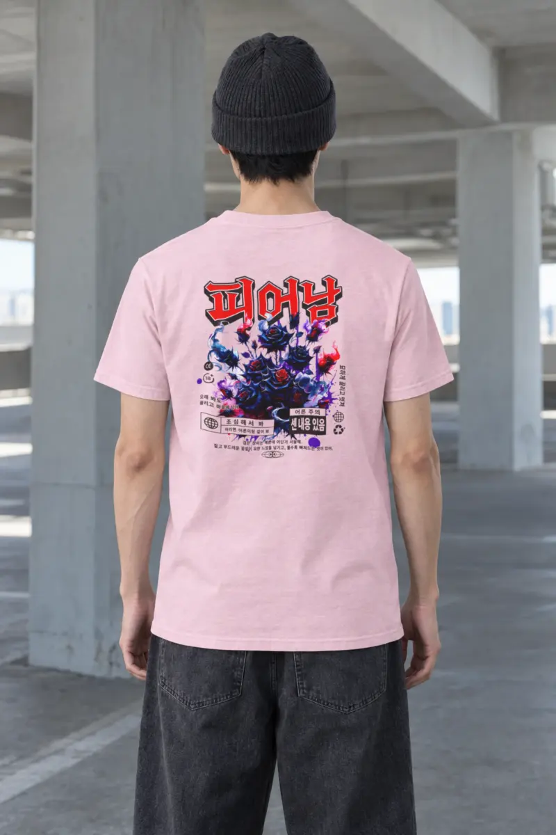 "Black Rose Warning" Heavyweight Unisex Crewneck T-shirt