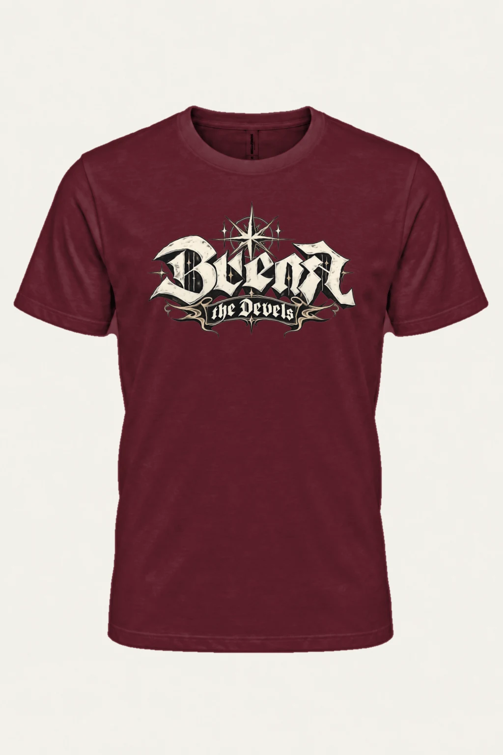 "Black The Devils" Heavyweight Unisex Crewneck T-shirt | Gildan 5000