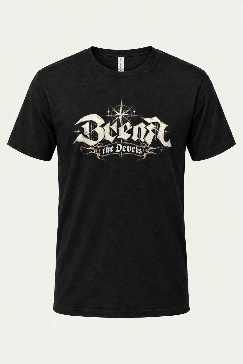 "Black The Devils" Heavyweight Unisex Crewneck T-shirt | Gildan 5000