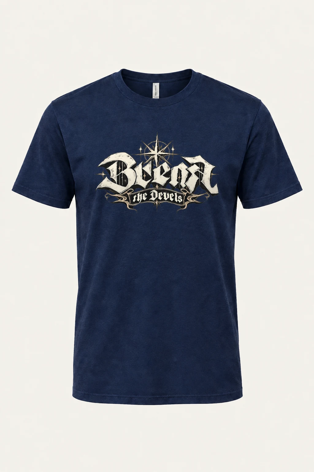 "Black The Devils" Heavyweight Unisex Crewneck T-shirt | Gildan 5000