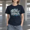 "Seoul Graffiti Chain" Heavyweight Unisex Crewneck T-shirt