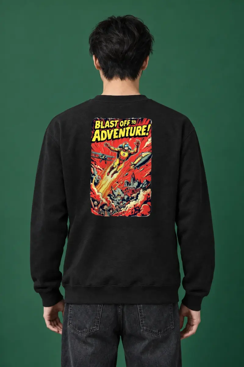 "Blast Off Adventure" Heavy Blend Unisex Crewneck Sweatshirt
