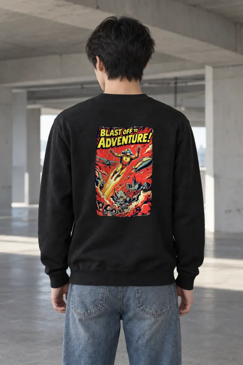 "Blast Off Adventure" Heavy Blend Unisex Crewneck Sweatshirt