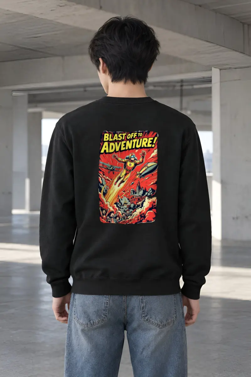 "Blast Off Adventure" Heavy Blend Unisex Crewneck Sweatshirt