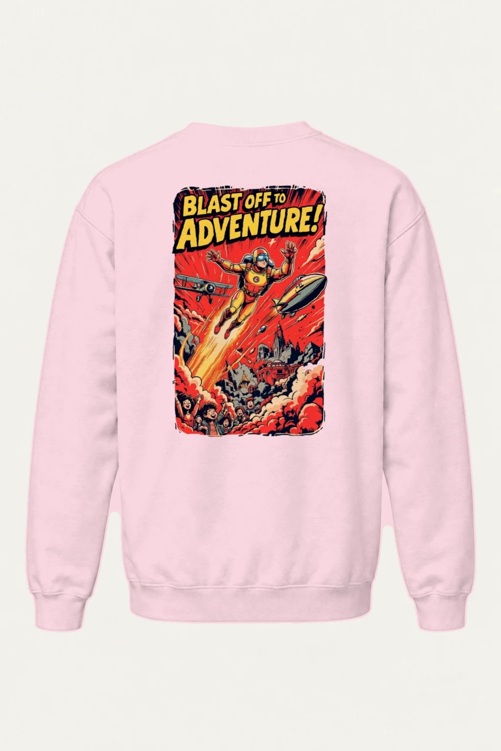 "Blast Off Adventure" Heavy Blend Unisex Crewneck Sweatshirt | Gildan 18000