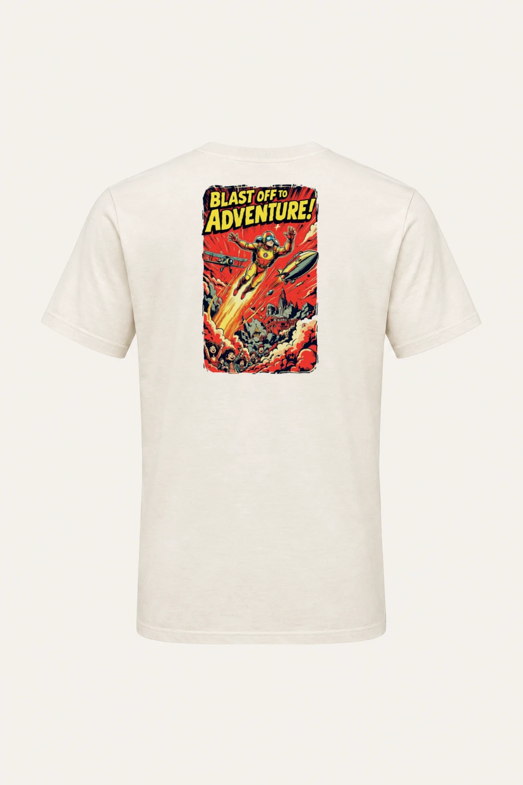 "Blast Off Adventure" Heavyweight Unisex Crewneck T-shirt | Gildan 5000