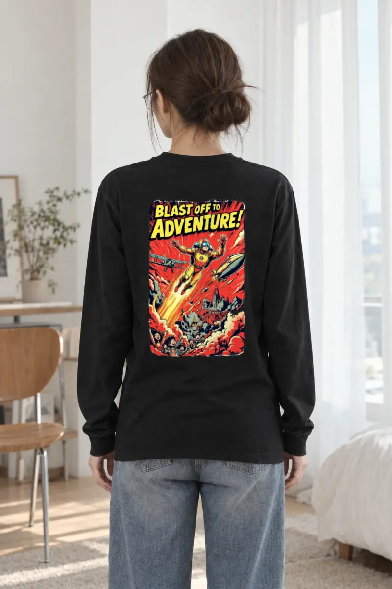 "Blast Off Adventure" Unisex Longsleeve T-shirt