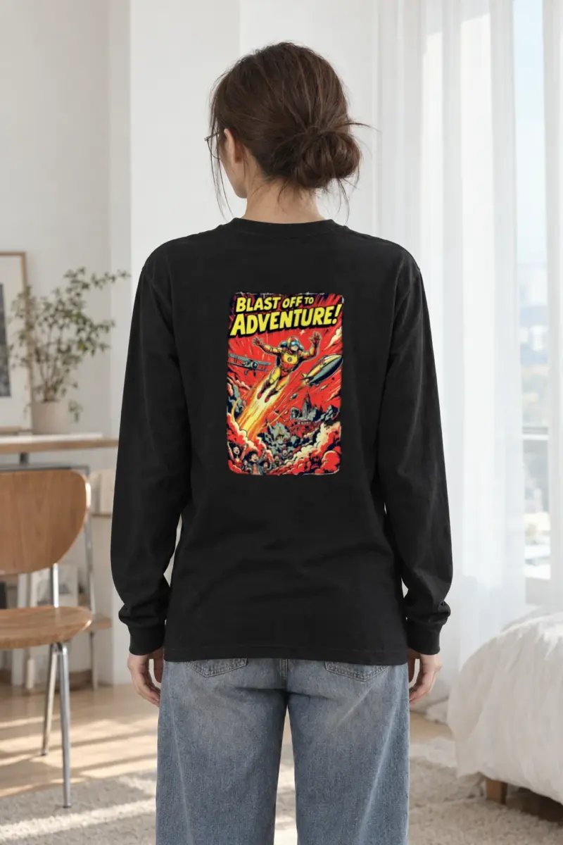 "Blast Off Adventure" Unisex Longsleeve T-shirt