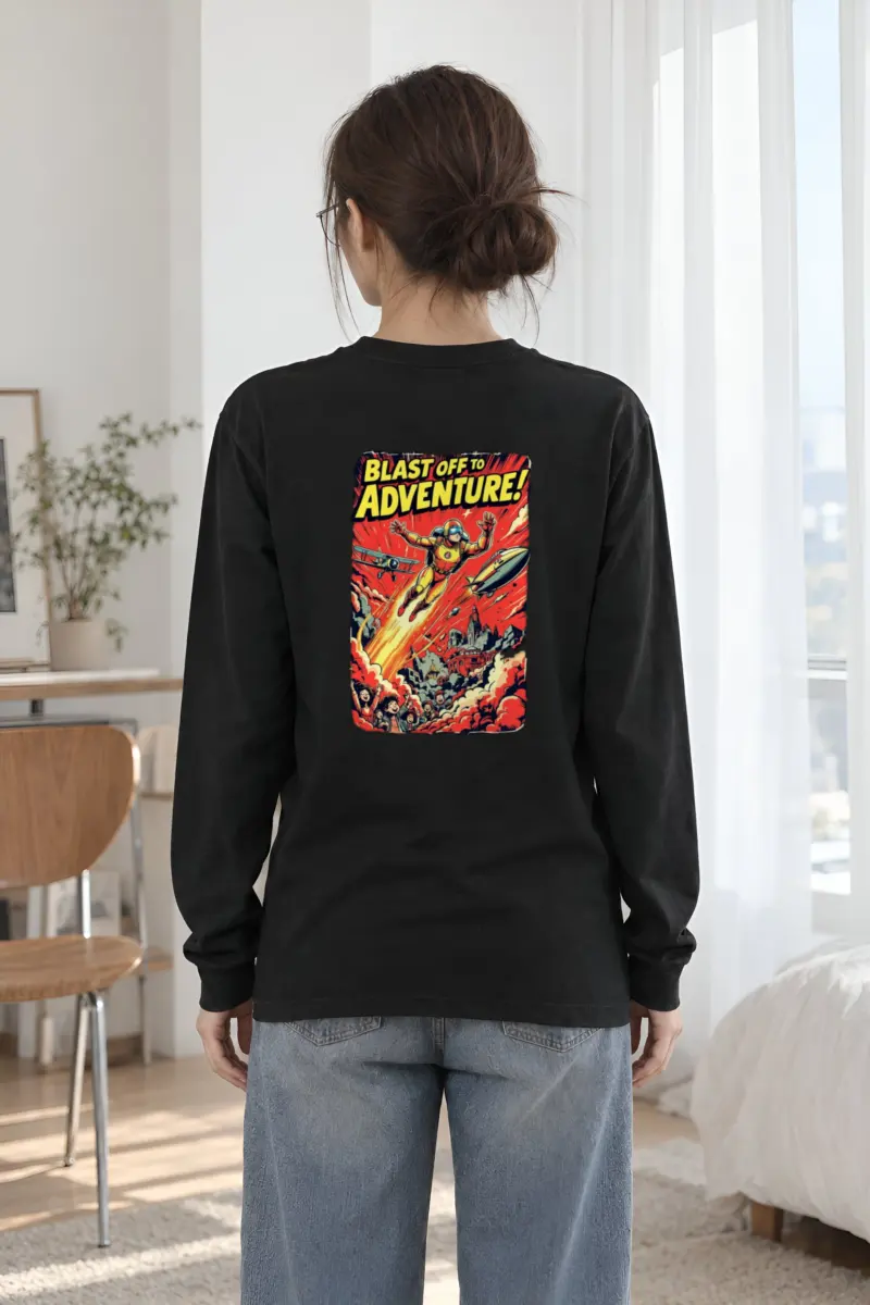 "Blast Off Adventure" Unisex Longsleeve T-shirt