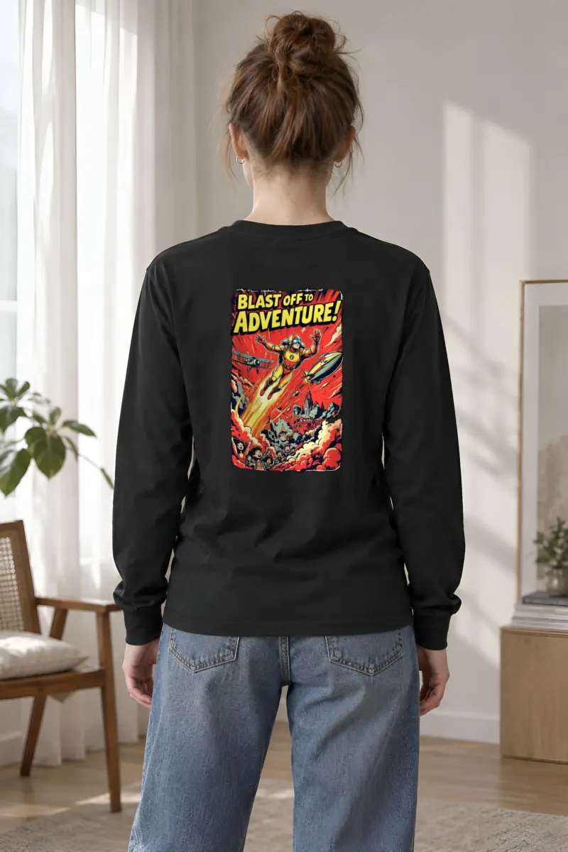 "Blast Off Adventure" Unisex Longsleeve T-shirt